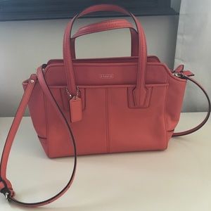NWOT Salmon Coach Purse Satchel